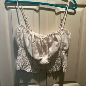 Abercrombie & Finch - linen crop top